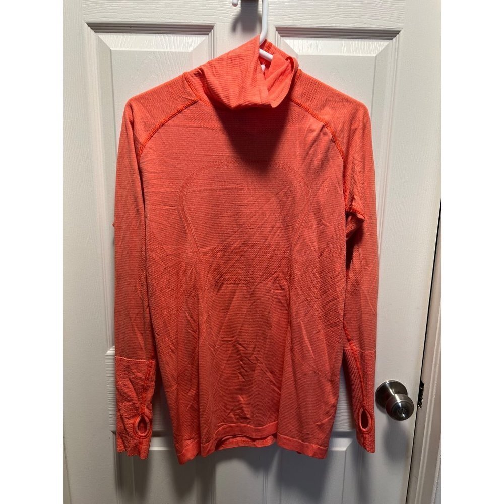 Lululemon‎ | Pink Orange Swiftly Turtleneck Sz 10